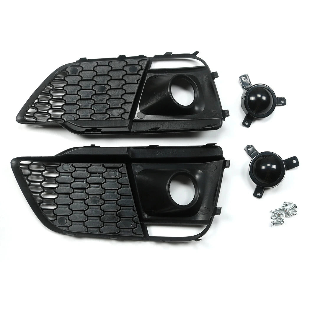 Front Honeycomb Fog Lamp Grilles Cover for Audi Q5 SQ5 (2018–2019)
