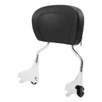 Chrome Backrest Pad Sissy Bar for Harley Road King Glide (1997-2008)