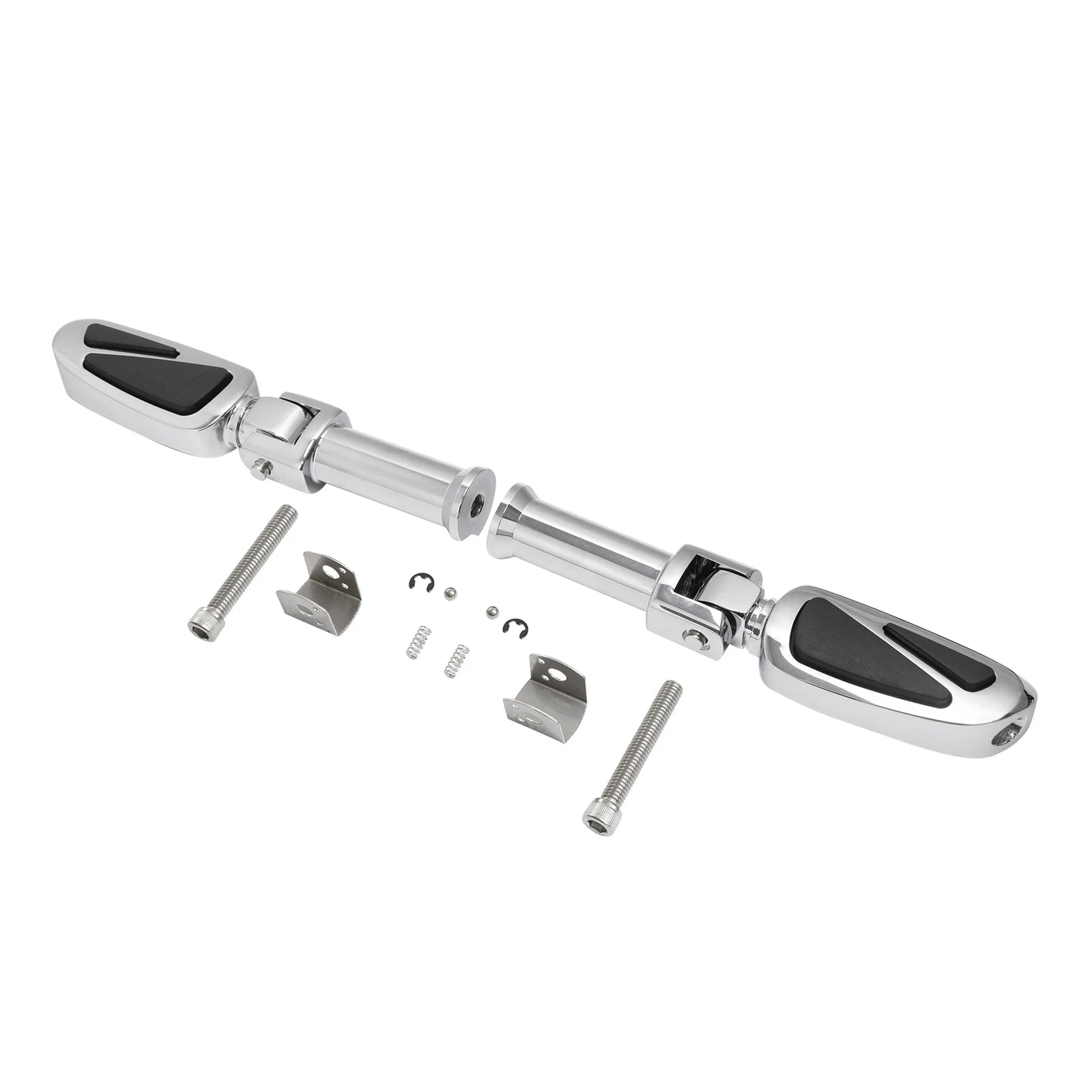 Chrome Passenger Footpegs Bracket for Harley Softail Slim Fat Bob (2018–2025)