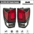 Set of 2 Halogen Red Clear Tail Light Assemblies for Toyota Tacoma (2016–2021)