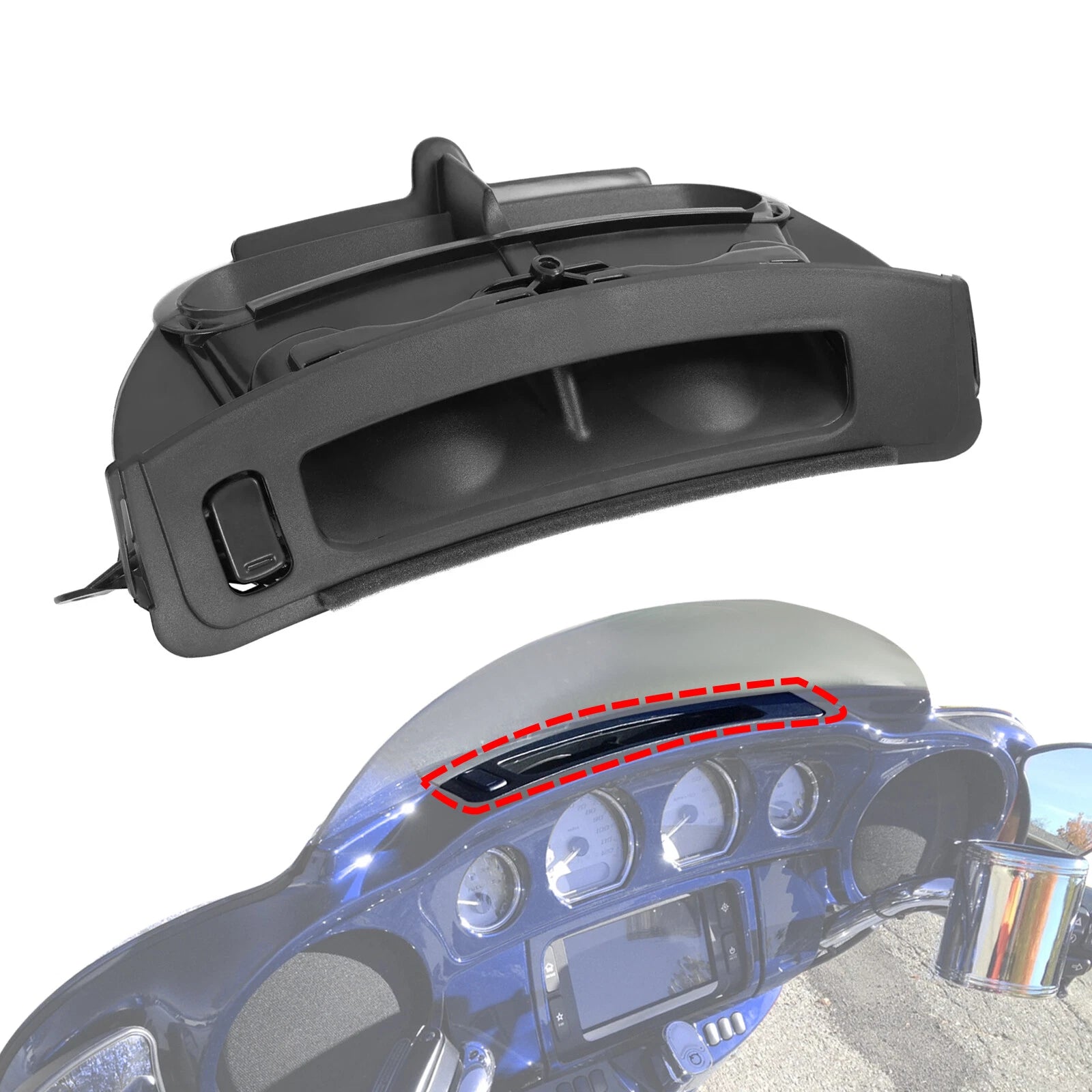 Inner Fairing Air Duct Vent for Harley Touring Electra Glide Tri Glide (2014–2023)