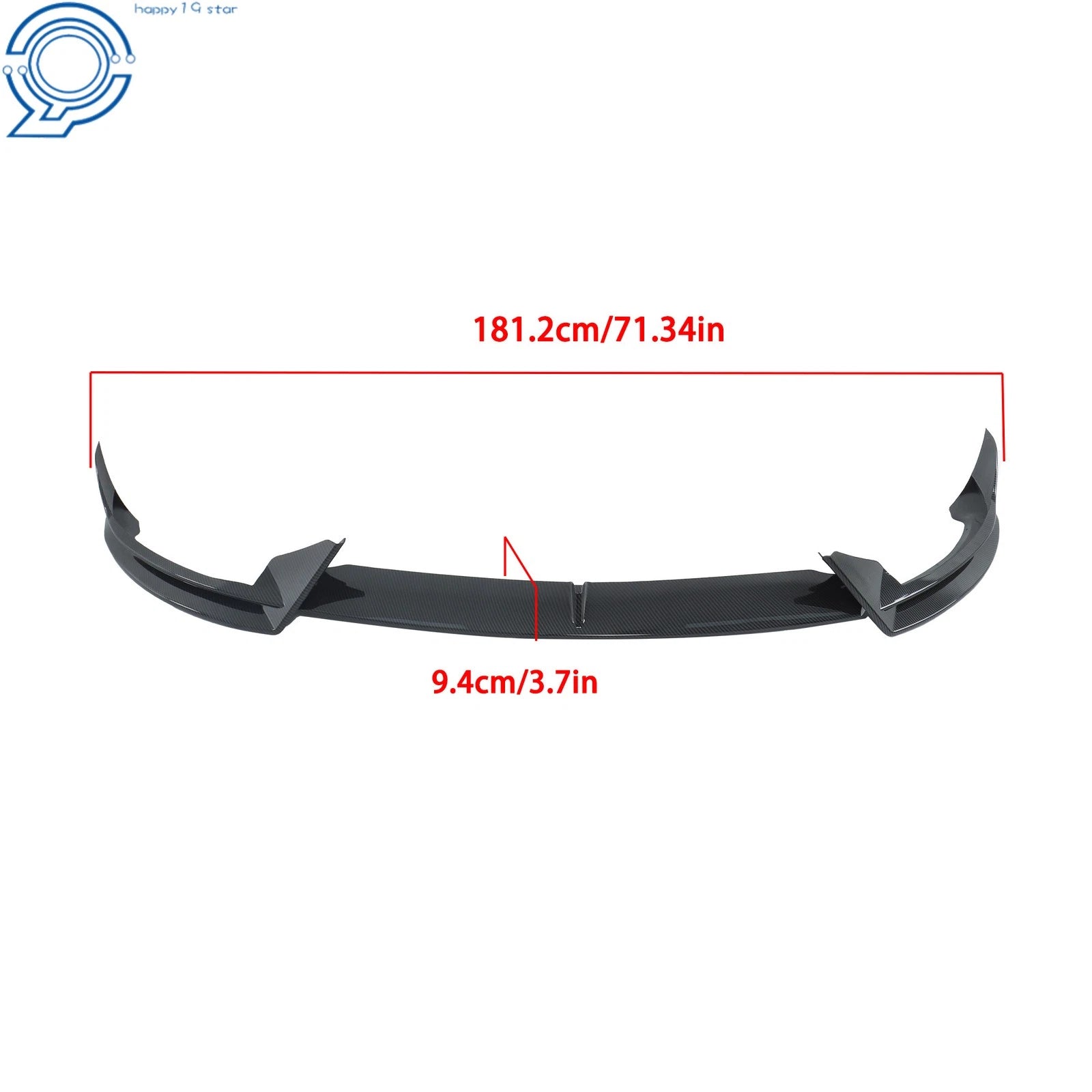 Carbon Style Front Bumper Lip Splitter for Tesla Model Y (2020-2024)
