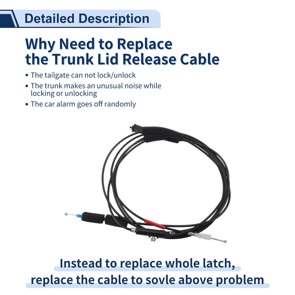 Trunk Lid Release Cable for Honda Civic (2001–2005) No. 74880S5AA02