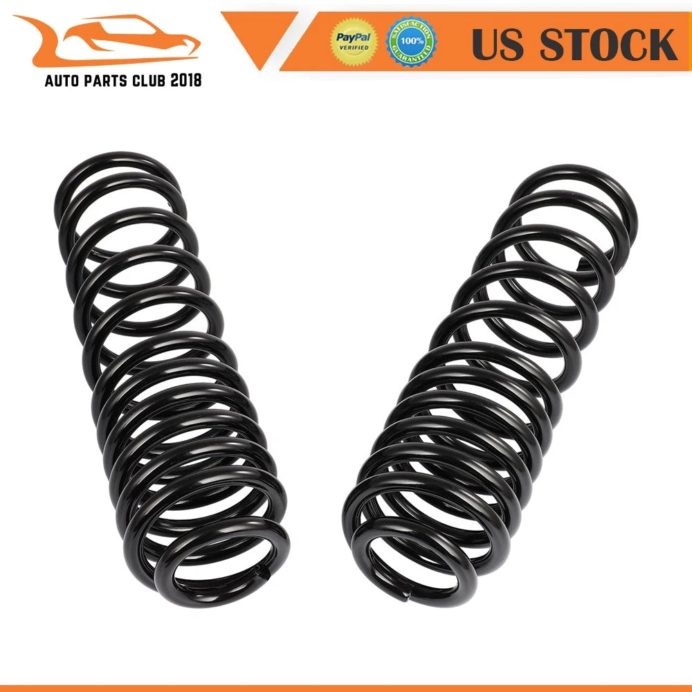 2pc Front Side Coil Spring for Jeep Cherokee (1984–1996), Comanche (1989–1992), Wagoneer (1984–1987)