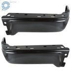 Steel Rear Step Bumper Face Bar Ends for Ford F150 (2009–2014) Matte Black
