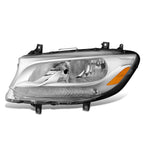 Chrome Amber Driver Left Side Headlight for Mercedes Benz Sprinter 1500 (2019–2024)