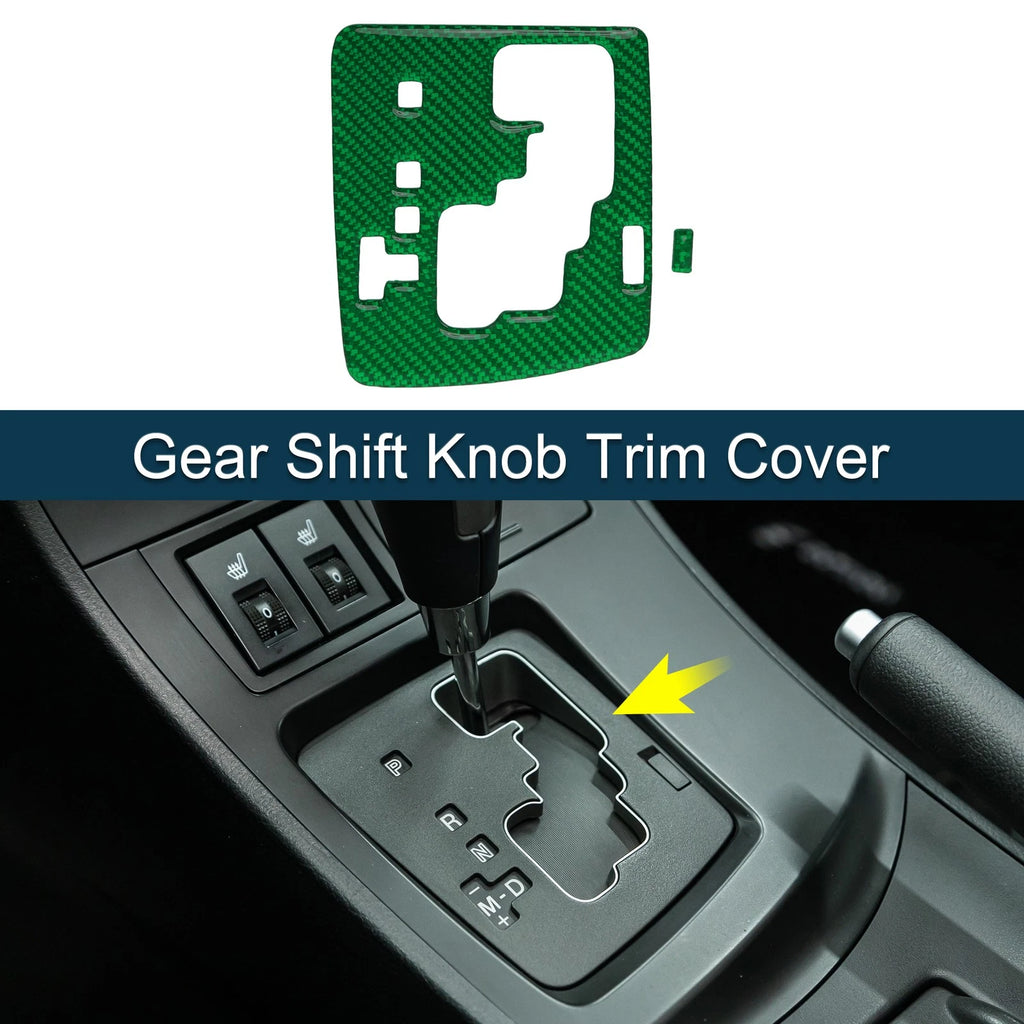 ABS Gear Shift Knob Cover Decal for Mazda 3 Axela (2010–2013) Green