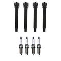 Set of 4 Ignition Coils & Iridium Spark Plugs for Fiat 500X (2016–2021)