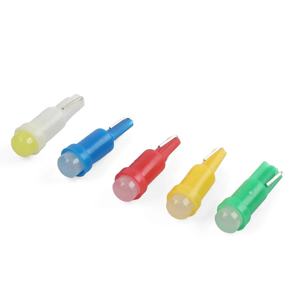 Set of 2 T5 1 SMD LED Dashboard Gauge Bulbs for