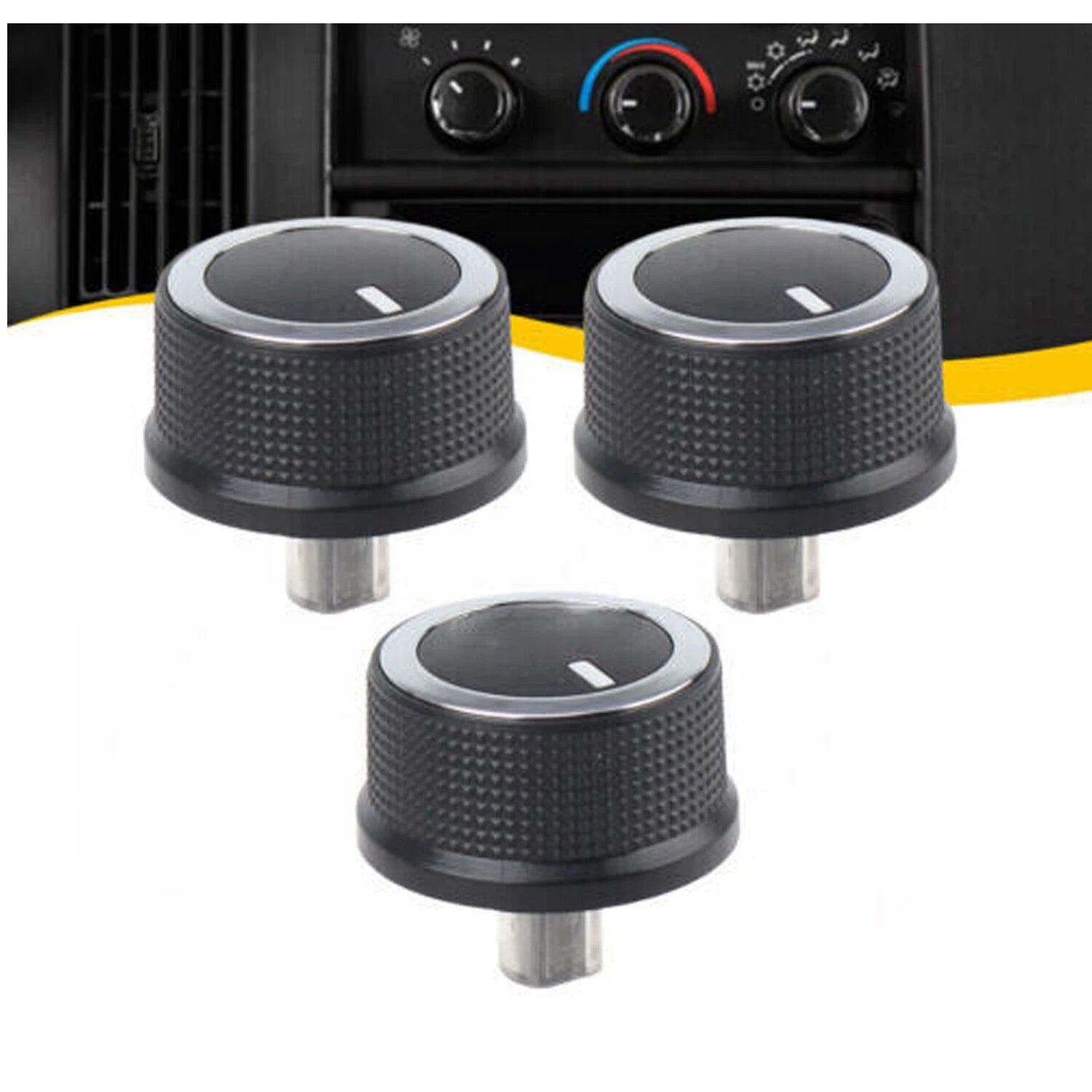3X A/C Heater Temp Control Knob for Chevrolet Express Van Savana (2008–2017) 84793085