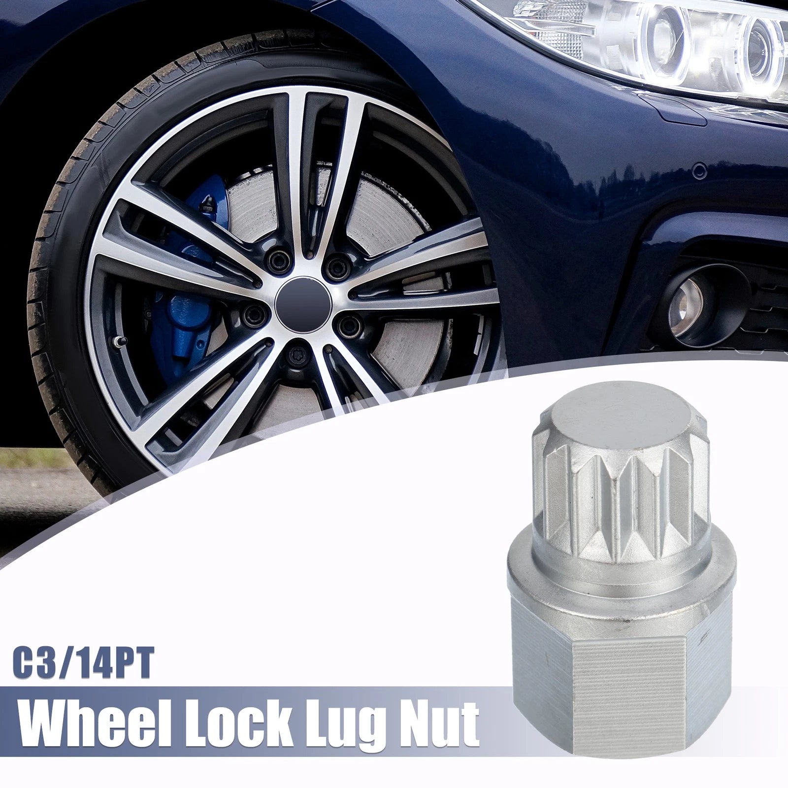 1 Pcs Wheel Lock Key Lug Nut Removal Tool for VW Audi 