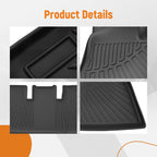 Set of 4 TPE Rubber Floor Mats for Tesla Model 3 (2024–2025)