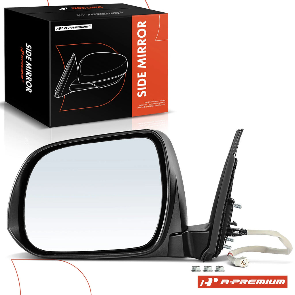 Driver Power Mirror Manual Fold Heated for Toyota Highlander (2008-2013)
