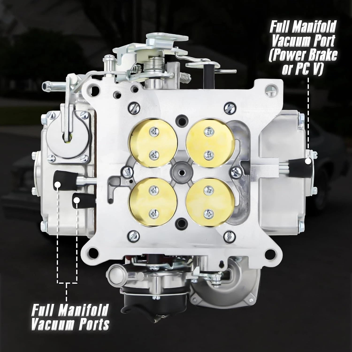 4 Barrel Carburetor for Holley 4160 (600 CFM, 0-80457S)