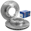 Front Slotted+Drilled Rotors & Pads for Landcruiser HDJ80/HZJ80 (1990–1992)