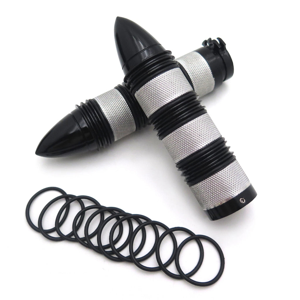 Bullet Style 25mm Hand Grips for Harley Dyna Glide FXDWG FXWG (1991–2017) Chrome