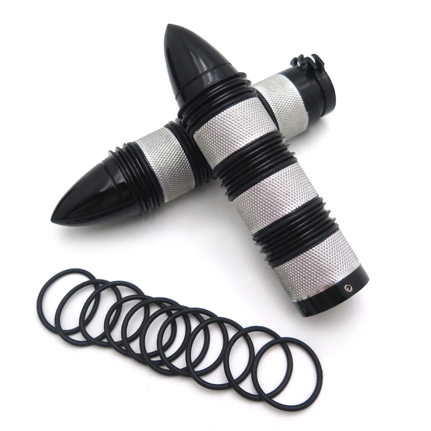 Bullet Style 25mm Hand Grips for Harley Dyna Glide FXDWG FXWG (1991–2017) Chrome