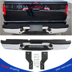 Chrome Rear Step Bumper for Chevy S10 GMC Sonoma (1998–2004)