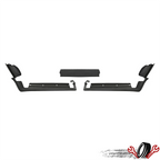 Set of 3 Rear Bumper Fillers for Cadillac Seville (1980–1985) Black Fiberglass