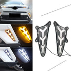 LED Daytime Running Light Fog Lamp DRL w/ Signal for Toyota C-HR (2016–2018)