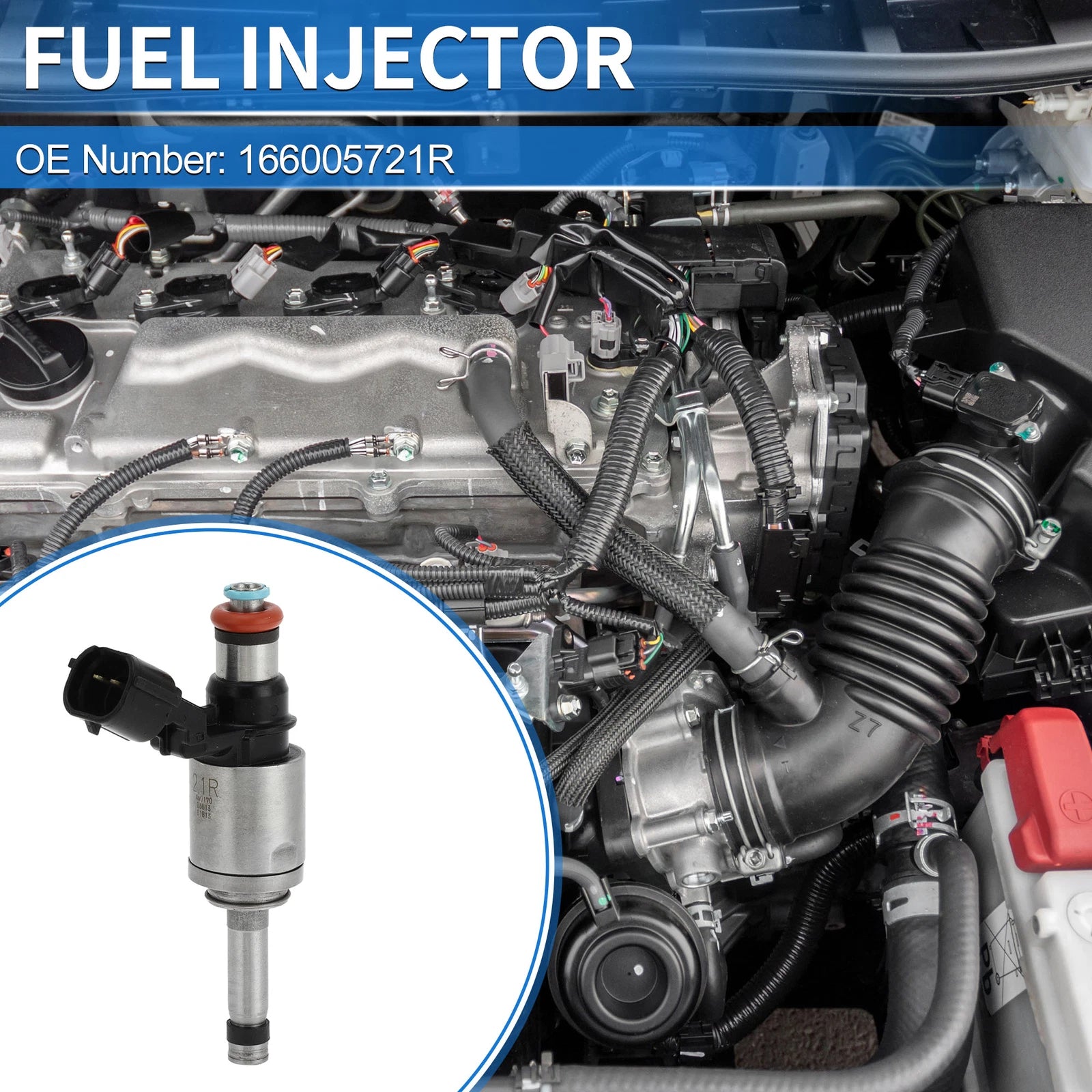 Fuel Injector No. 166005721R for Nissan Juke Qashqai (2010–2019)