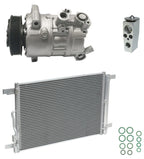 AC Compressor Kit With Condenser Replacement for Volkswagen Tiguan 1.4L (2020–2021)