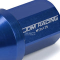 20 PCS Closed End M12x1.25 35mm Tall Blue Aluminum Lug Nuts for JDM Vehicles