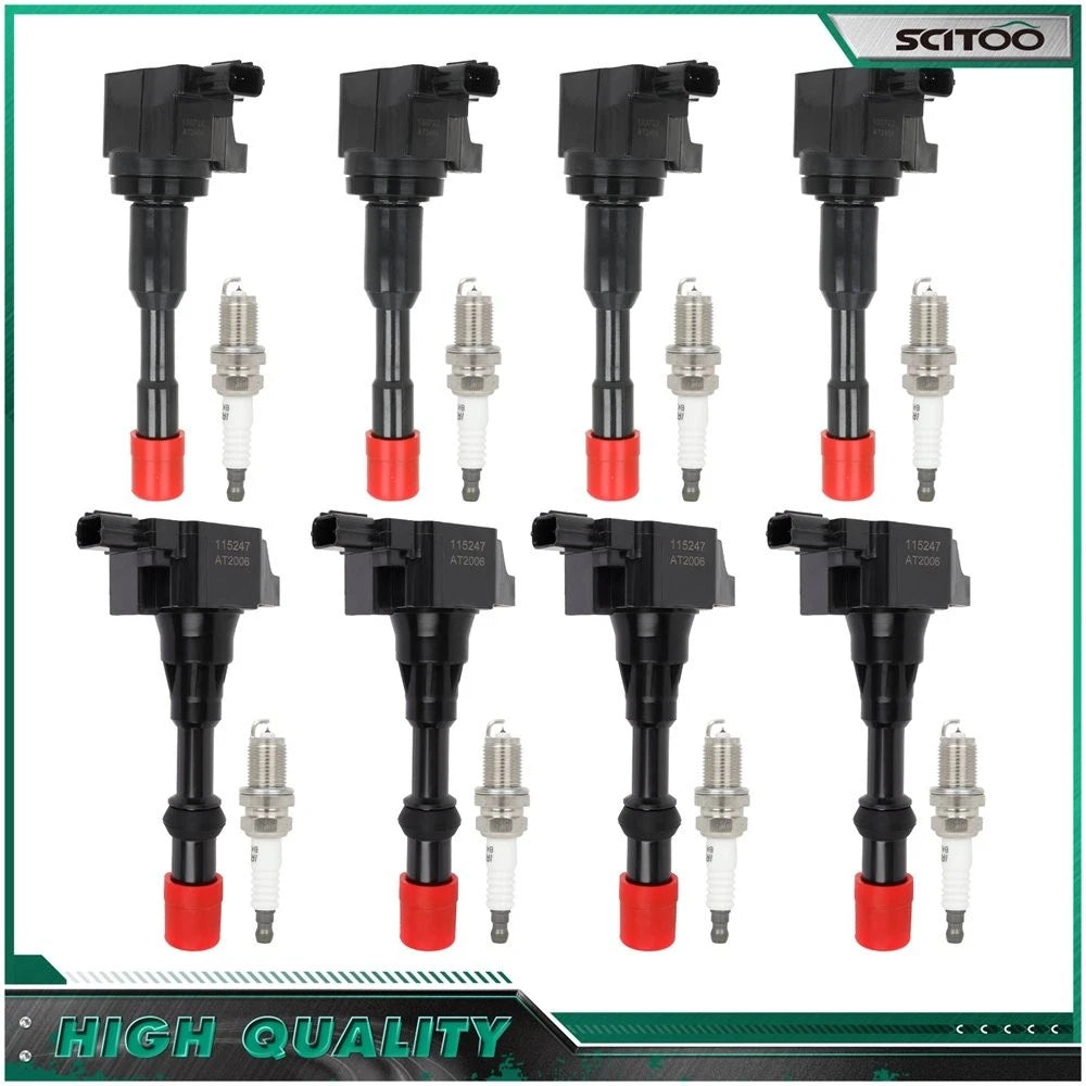 Set of 8 Ignition Coils & 8 Spark Plugs for Honda Civic L4 1.3L (2003–2005)