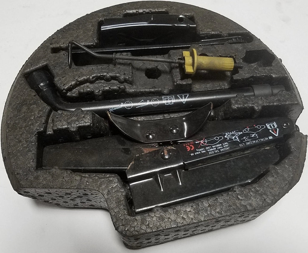 Spare Tire Jack Tool Kit Foam Case for Jaguar XJ8 XJR Vanden Plas (1998–2003)