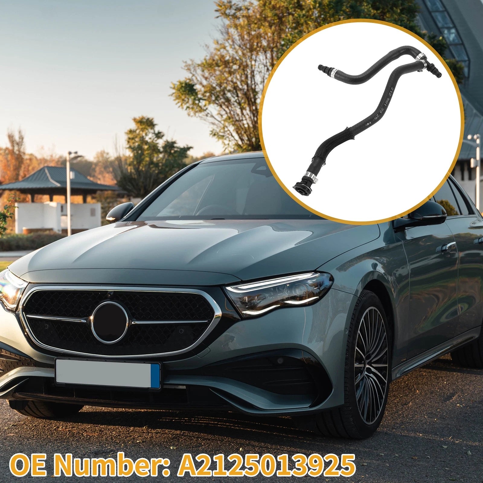 Radiator Coolant Hose for Mercedes Benz E-Class E200 (2012–2016) No.A2125013925