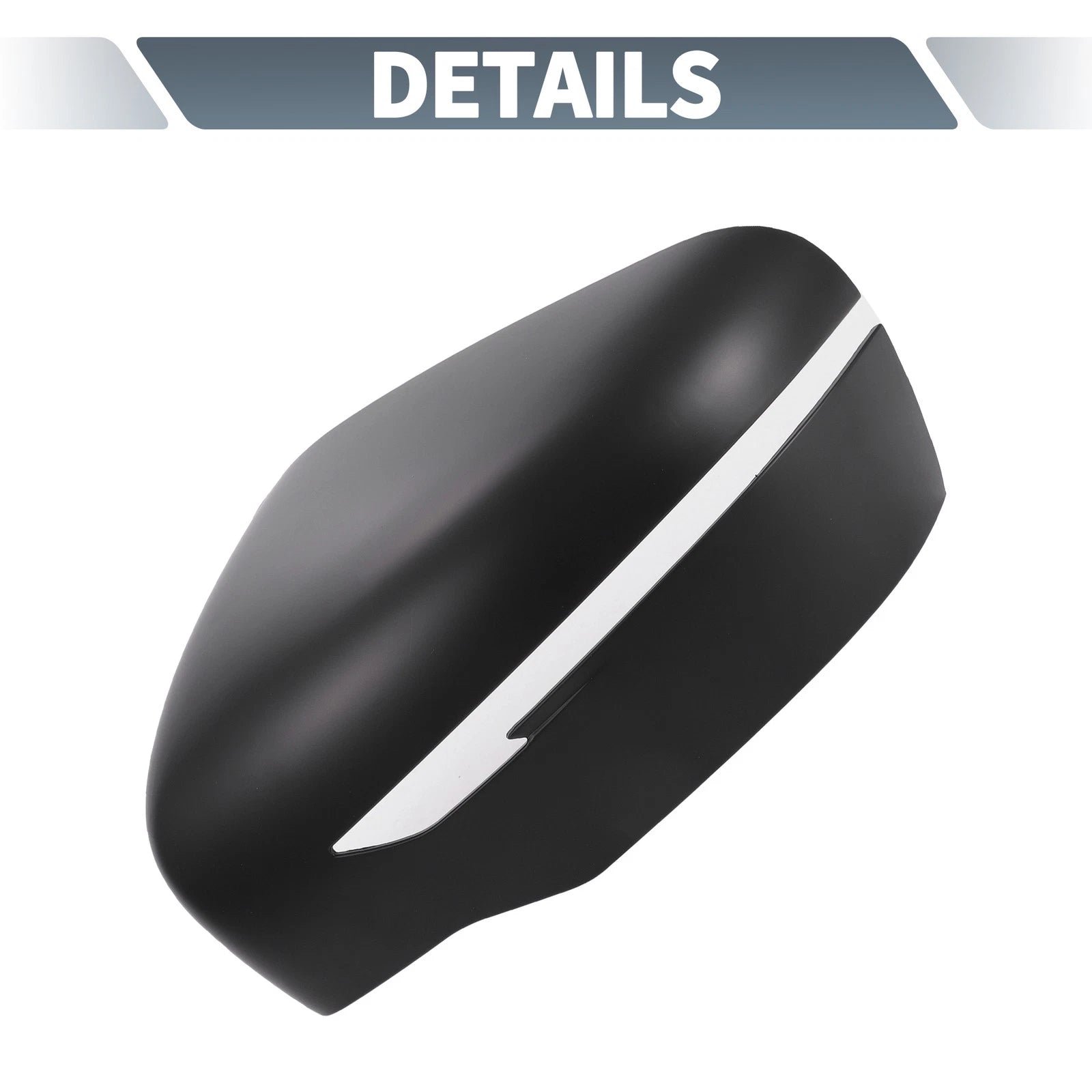 Pair Rearview Mirror Cover Overlay Matte Black for Nissan X-Trail Rogue (2014–2021) 655692415955