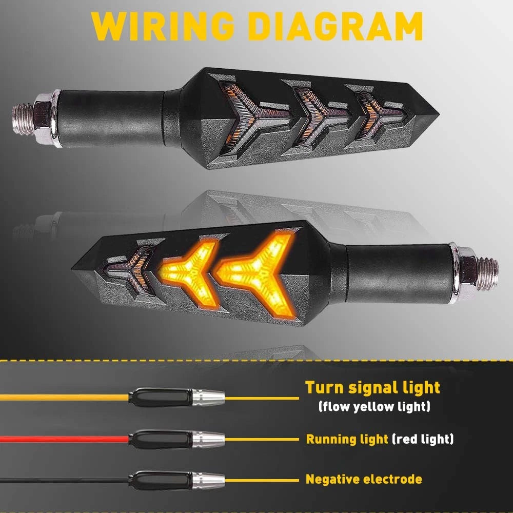 2X LED Turn Signal Indicators for Kawasaki Yamaha (US Model)