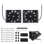 2X 6" Slim Electric Fan Kit for Chevy 265 305 327 350 (Universal)