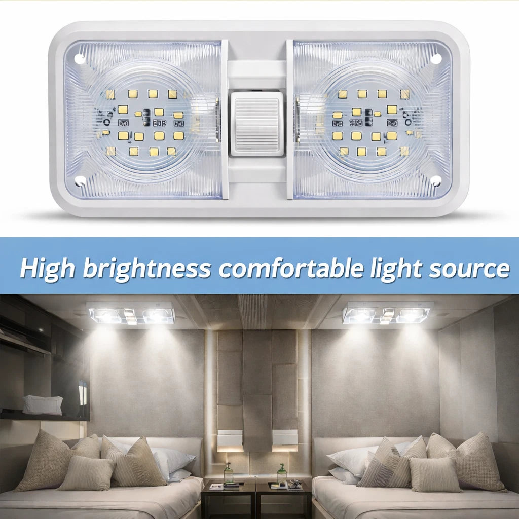 5X LED Ceiling Light for RV Camper Trailer (12V)