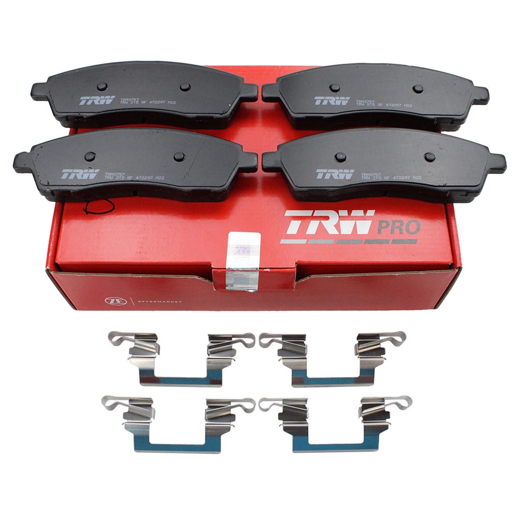 Set of 4 TRW Pro Rear Metallic Brake Pads for Ford Excursion F-250 F-350 (1999–2005)