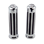 Skull Hand Grips for Harley Touring Dyna Sportster Cruiser (1" 25mm)