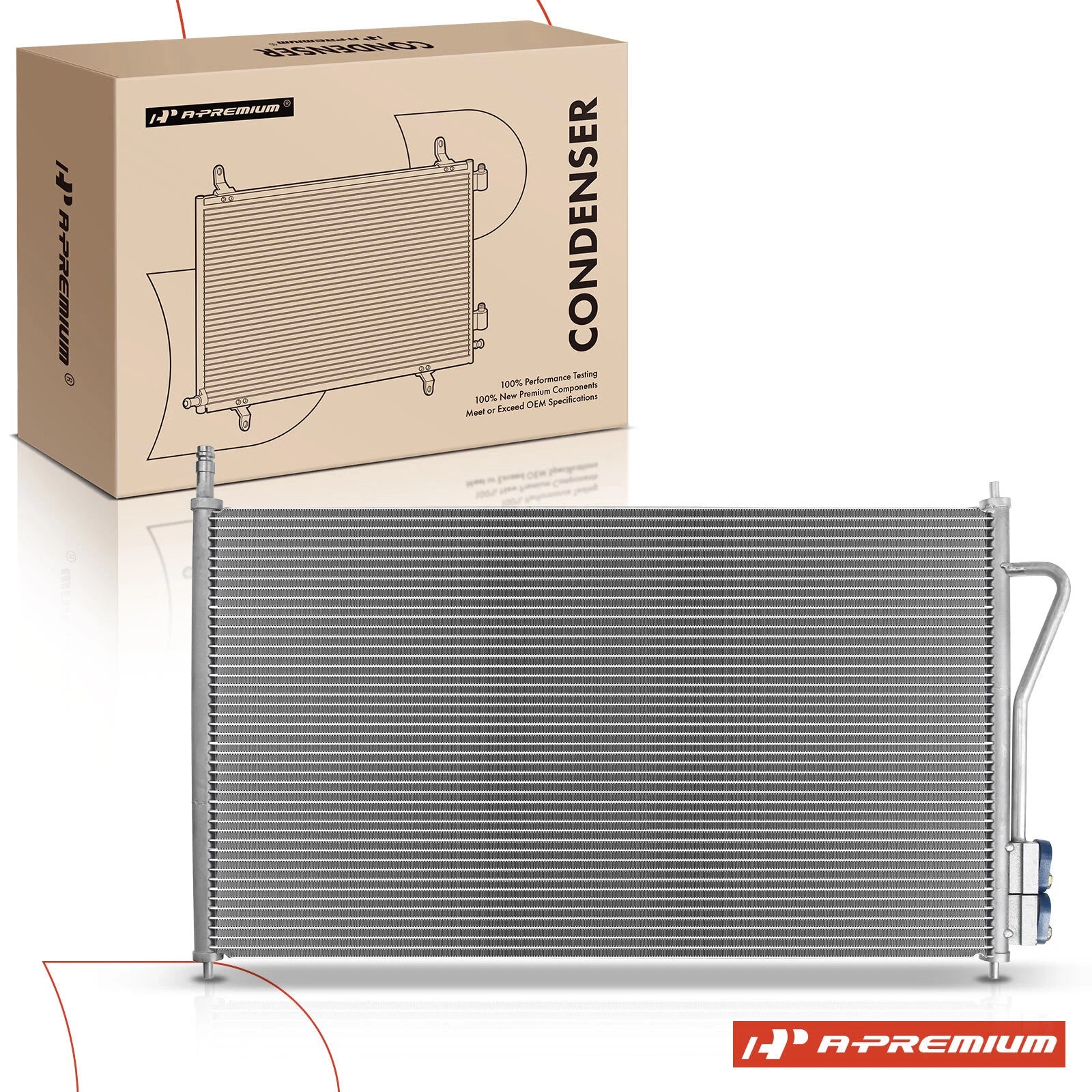 A/C Condenser with Receiver Drier & Bracket for Ford Focus (2003–2005)