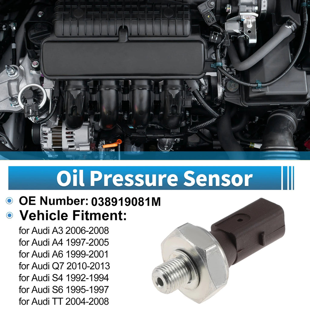 1 Pcs No.038919081M Engine Oil Pressure Sensor for Audi A3 (2006–2008)