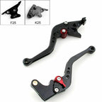 Short Brake Clutch Levers for Kawasaki Ninja 250R (2008–2012) T9 Black