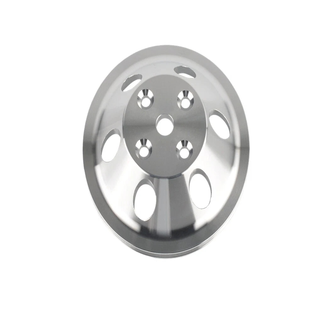 Water Pump Pulley for Chevy SB 327 305 350 Long Water Pump (1 Groove, Aluminum)