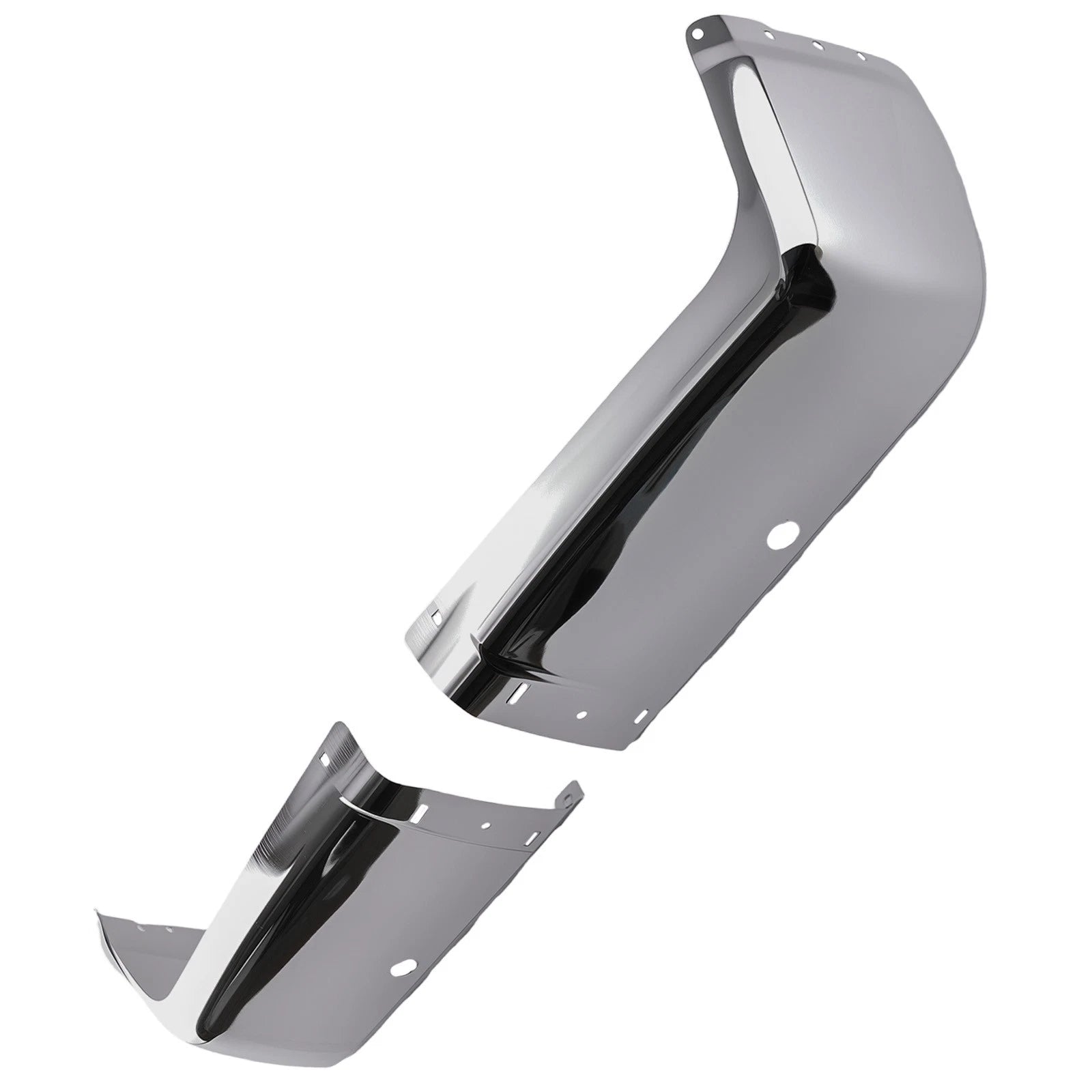 Rear Bumper Ends for Chevrolet Silverado 1500 (2007–2013) 15284306 Chrome
