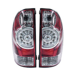 Set of 2 LED Chrome Tail Lights for Toyota Tacoma (2005–2015)