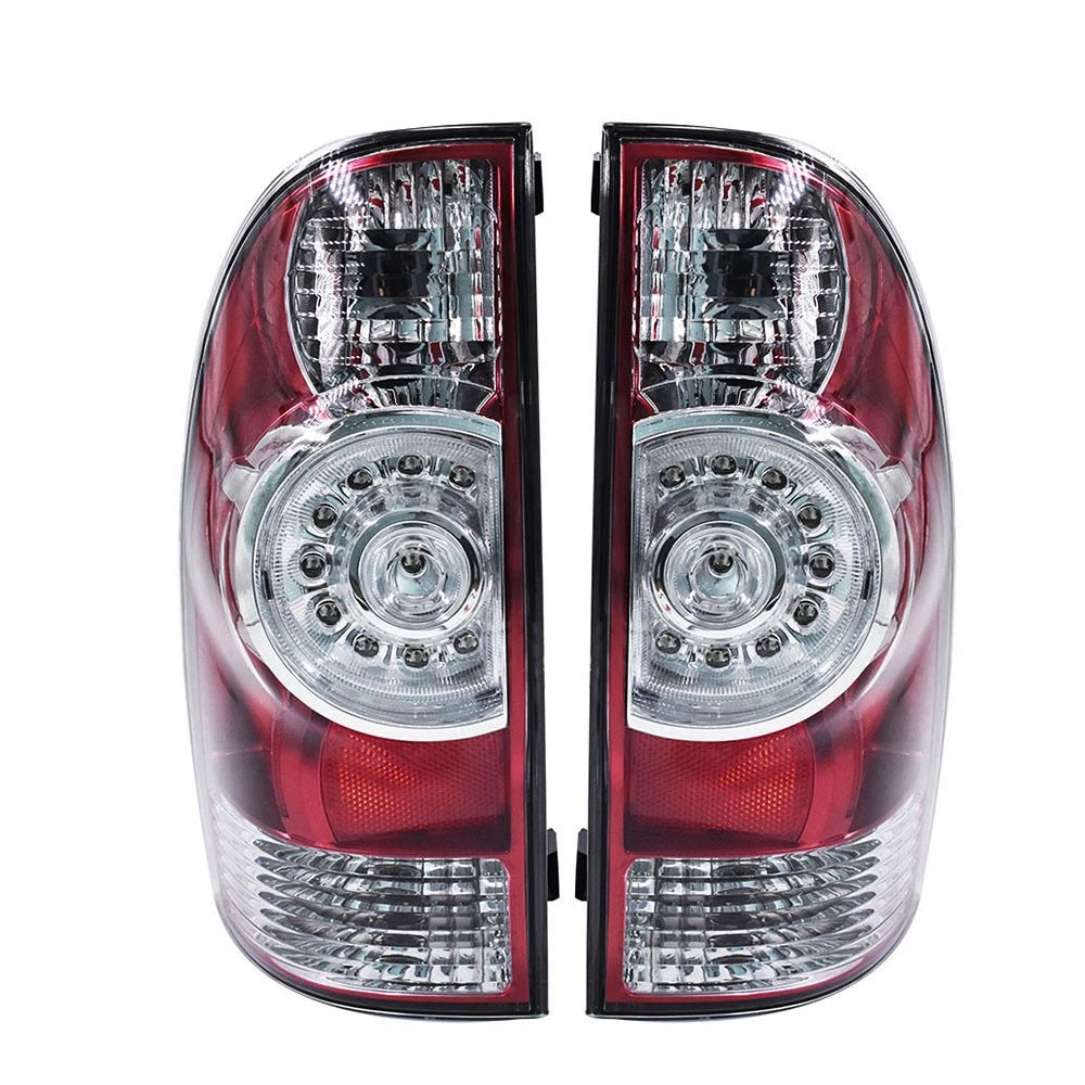 Set of 2 LED Chrome Tail Lights for Toyota Tacoma (2005–2015)
