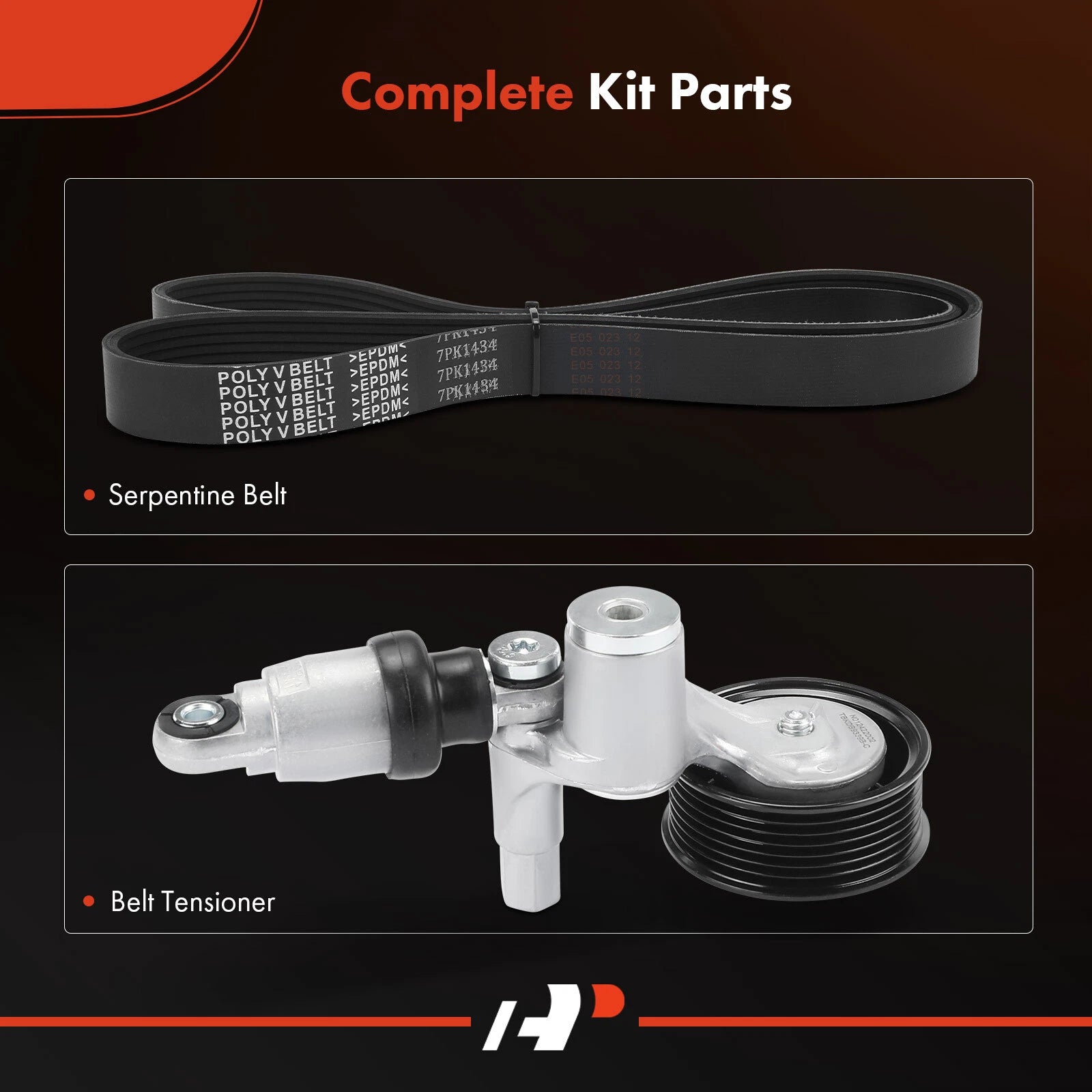 2X Serpentine Belt Drive Component Kit for Honda CR-V (2015-2016)