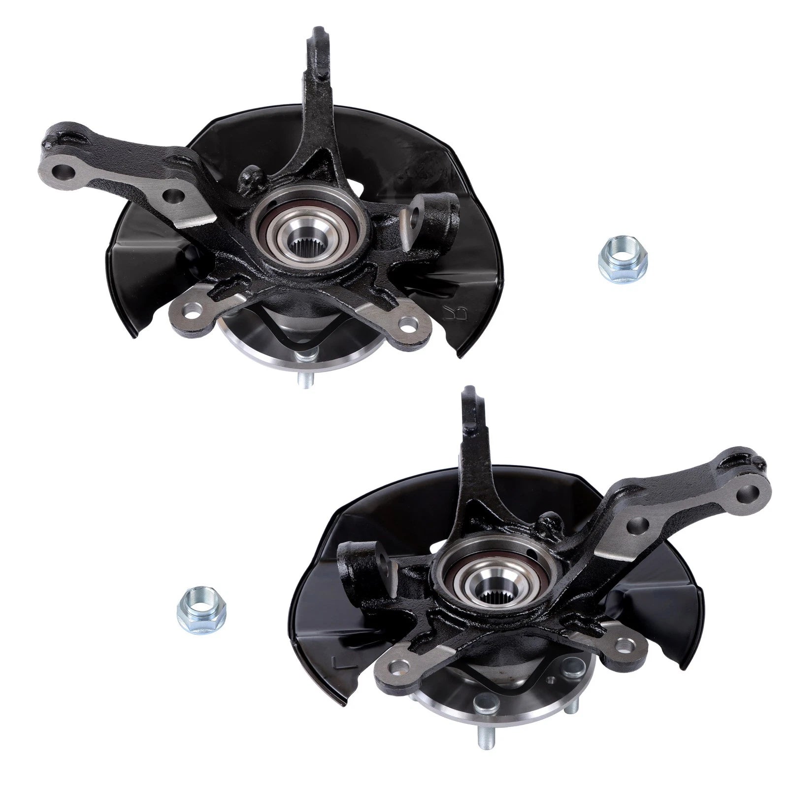 Set of 2 Front Steering Knuckle Wheel Bearing Hub Assembly for Honda Civic (2013–2015)