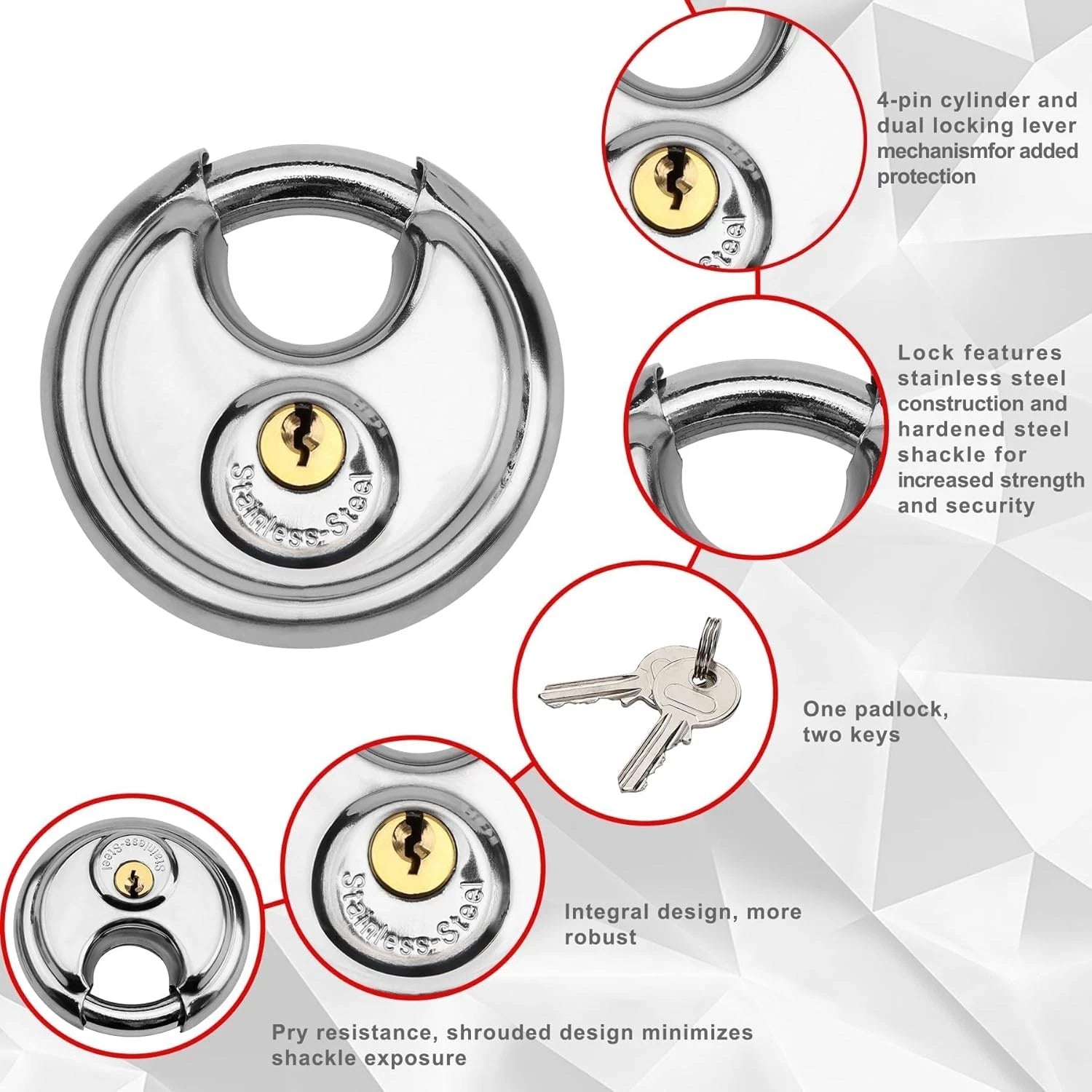 Gooseneck Trailer Lock for RVs and Livestock Haulers (Fits Most Trailers)