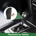 Gear Shift Knob Cover for Subaru Forester (2018–2023) Black Brown Faux Leather