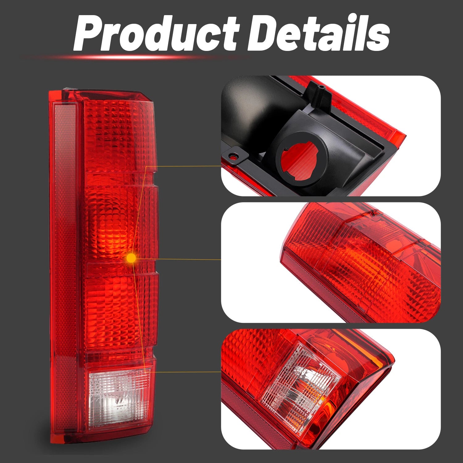 Tail Lights for Ford F-150 F-250 F-350 Bronco F-100 (1980–1986)