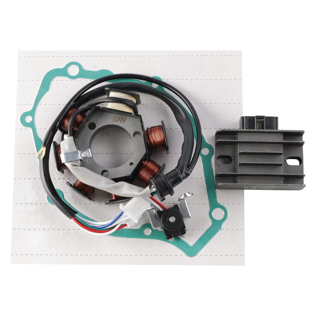 8 Coils Stator Regulator Rectifier Gasket for Yamaha YBR 125 (2008–2010)