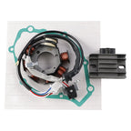 8 Coils Stator Regulator Rectifier Gasket for Yamaha YBR 125 (2008–2010)